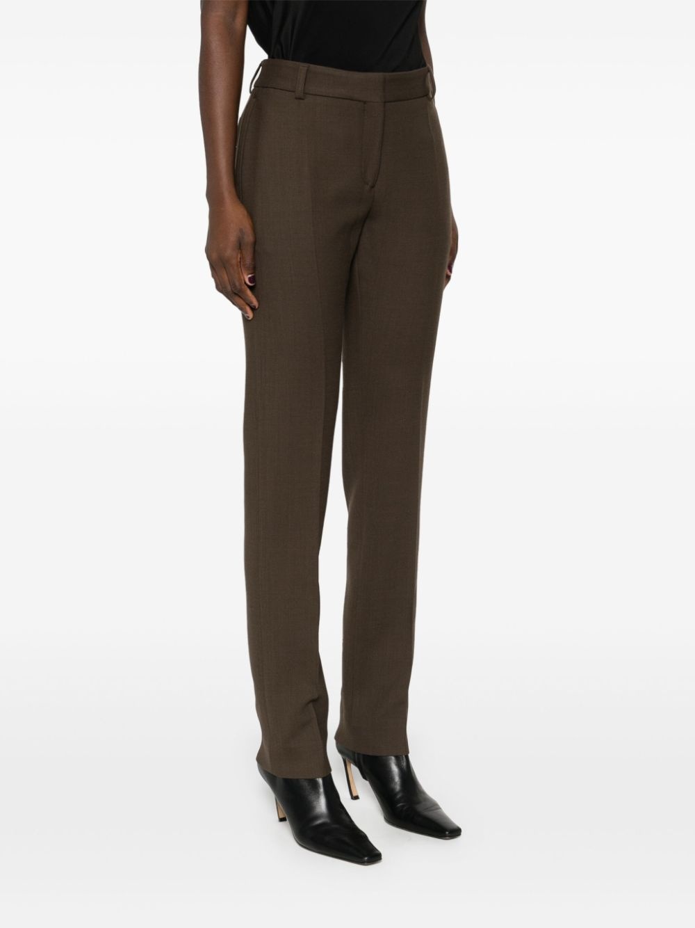low-waist slim trousers - 3