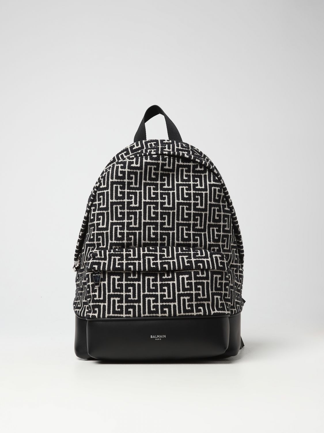 Balmain backpack in fabric and leather - 1