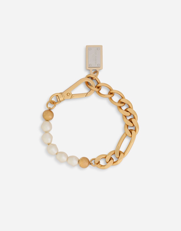 Link bracelet with DG-logo pearls - 1