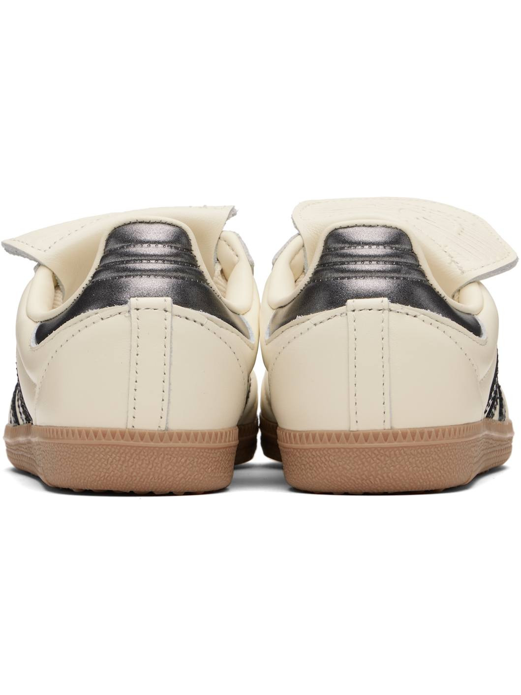 Off-White & Gunmetal Samba LT Sneakers - 2