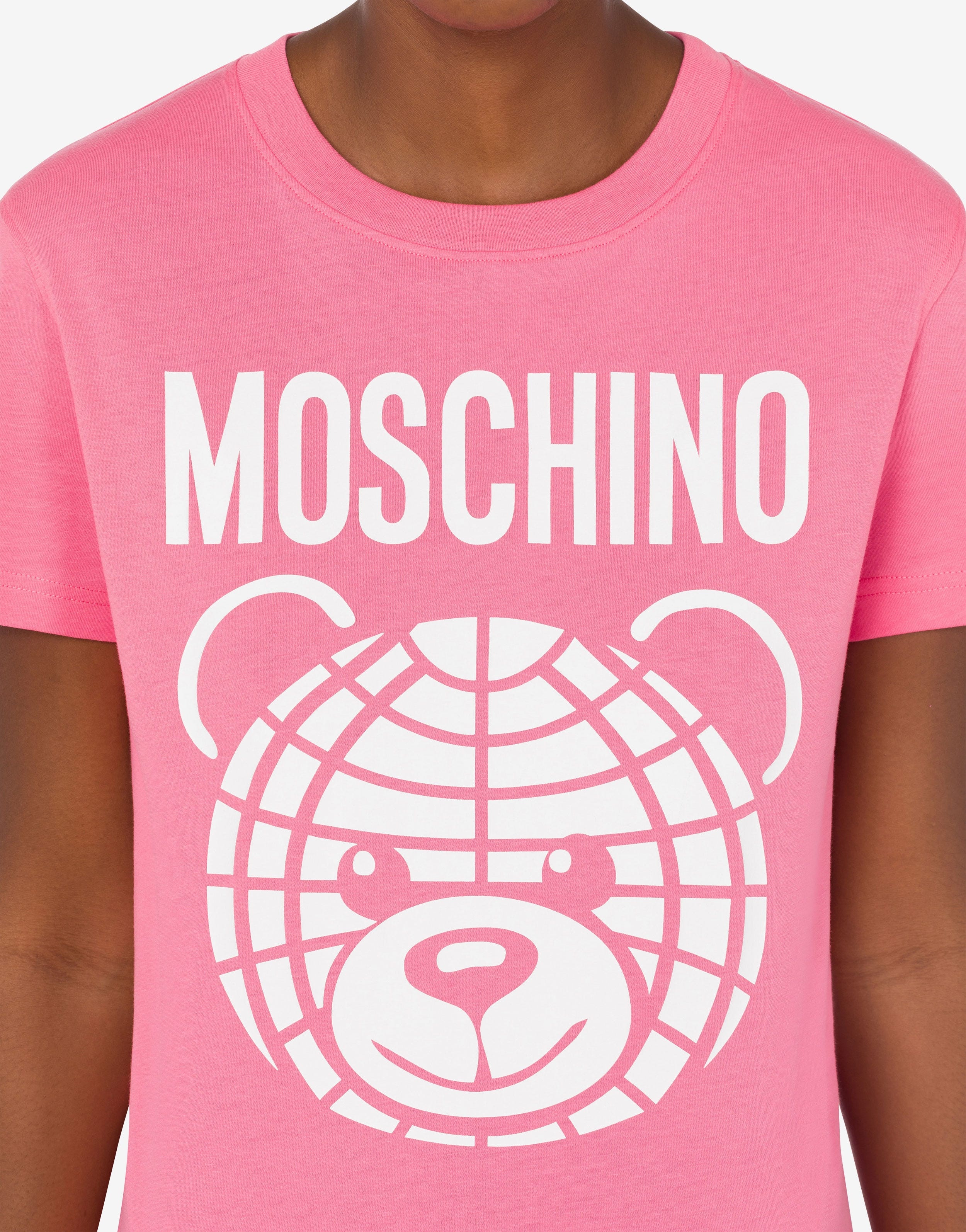 Tシャツ・カットソー Moschino MOSCHINO TEDDY BEAR ORGANIC JERSEY T-SHIRT Organic Jersey T-shirt Moschino Teddy Bear | Moschino