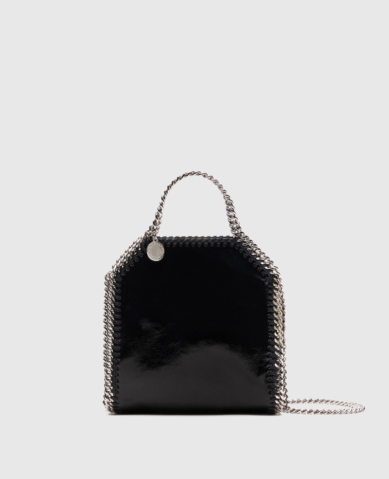 Falabella Tiny Tote Crinkled Patent Bag 1