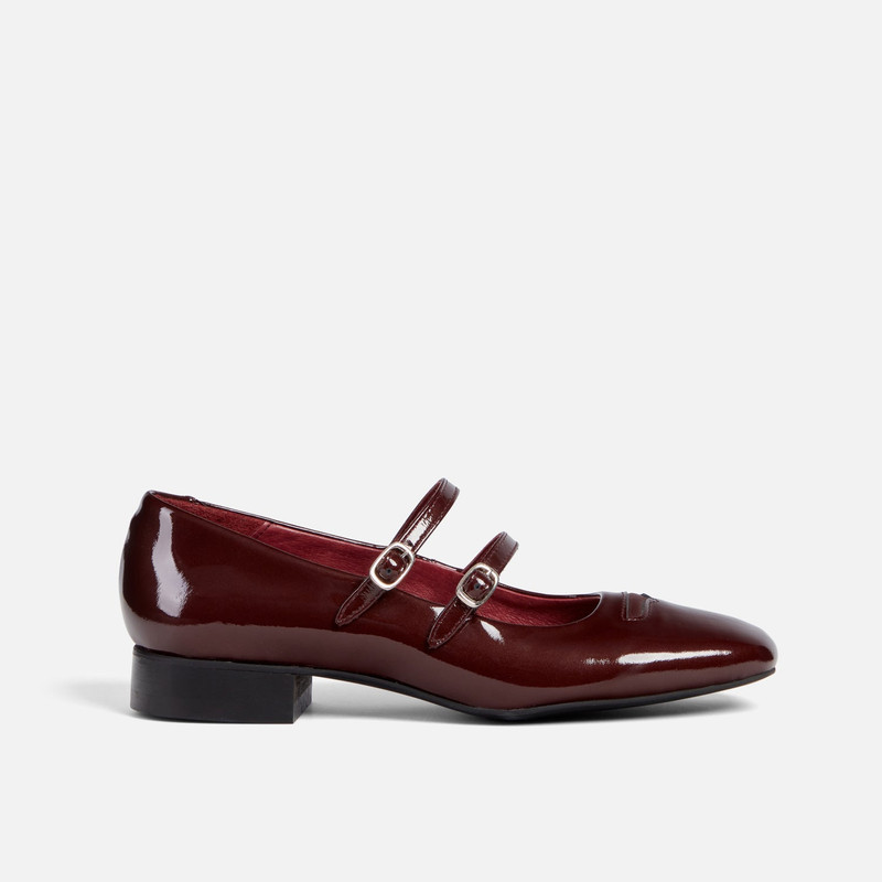 Ruby Burgundy Patent Mary Jane - Women's 4