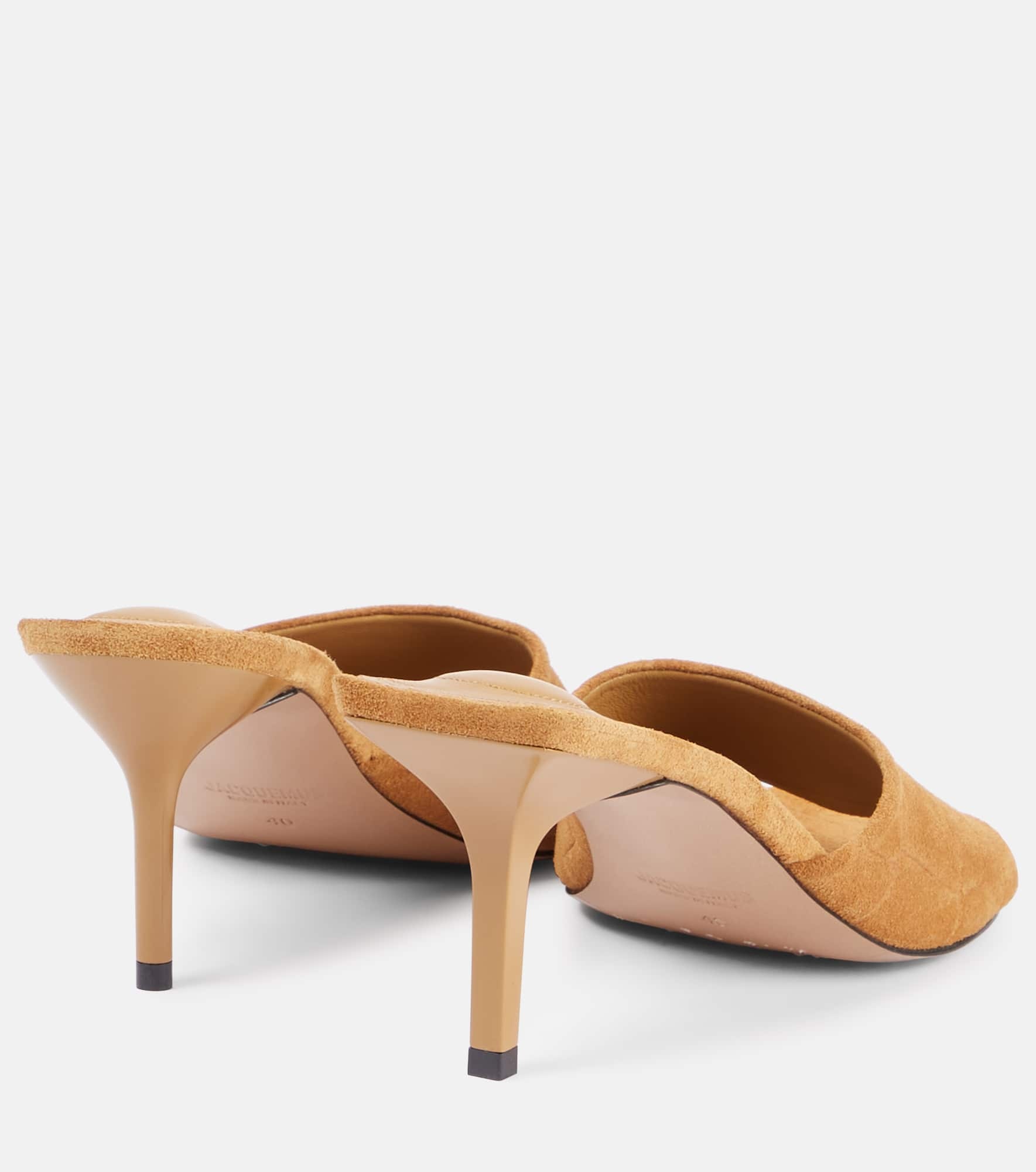 Cubisto 70 croc-effect suede mules - 2