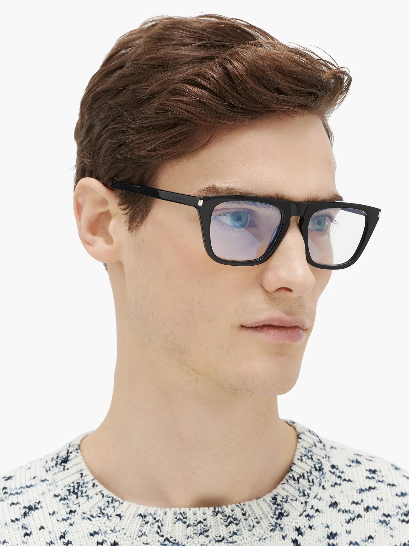 Flat-top square acetate glasses - 2