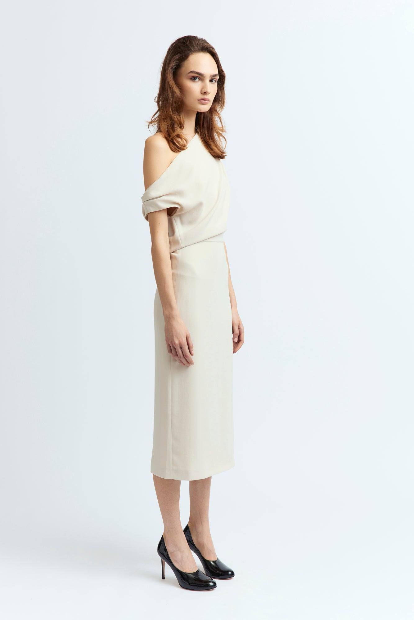 KIRA MIDI DRESS IN CREPE - 3