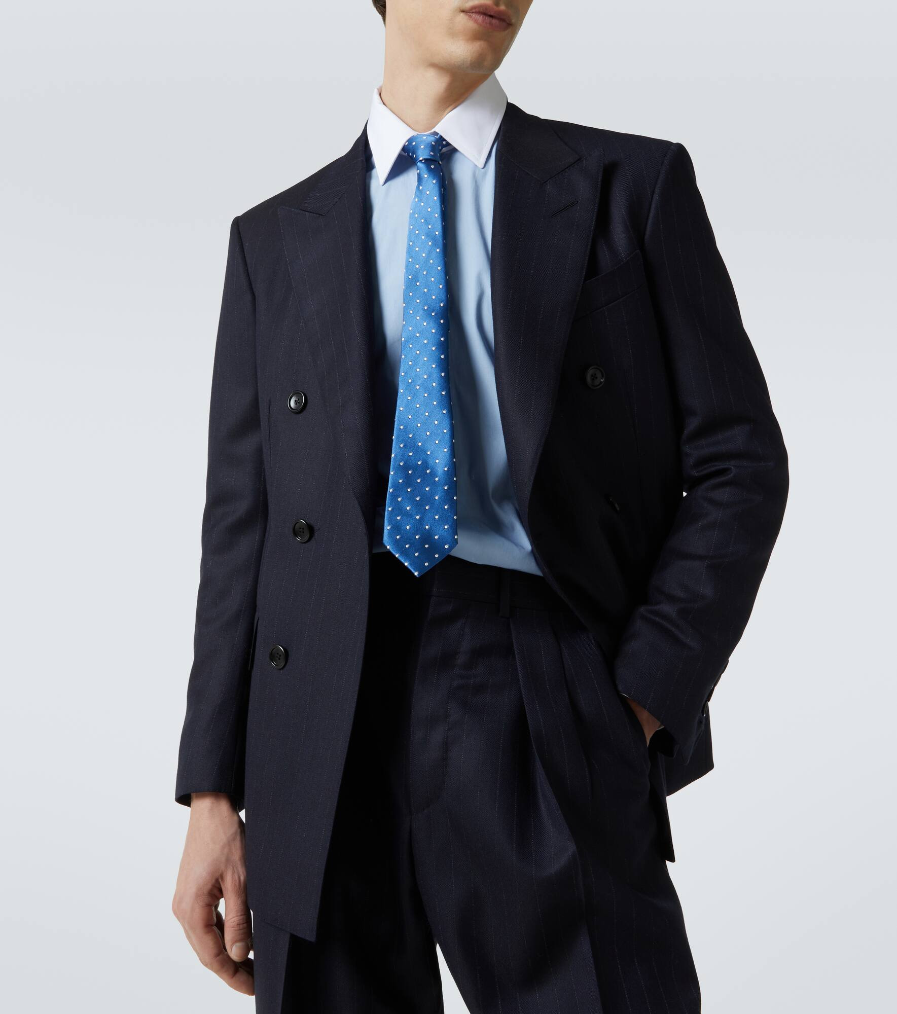 Polka-dot silk tie - 2