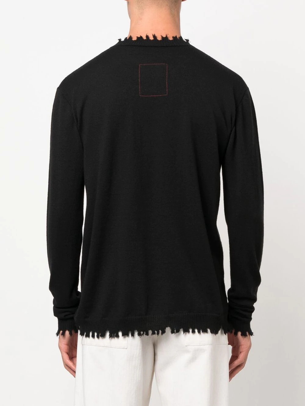 cashmere raw-cut jumper - 4