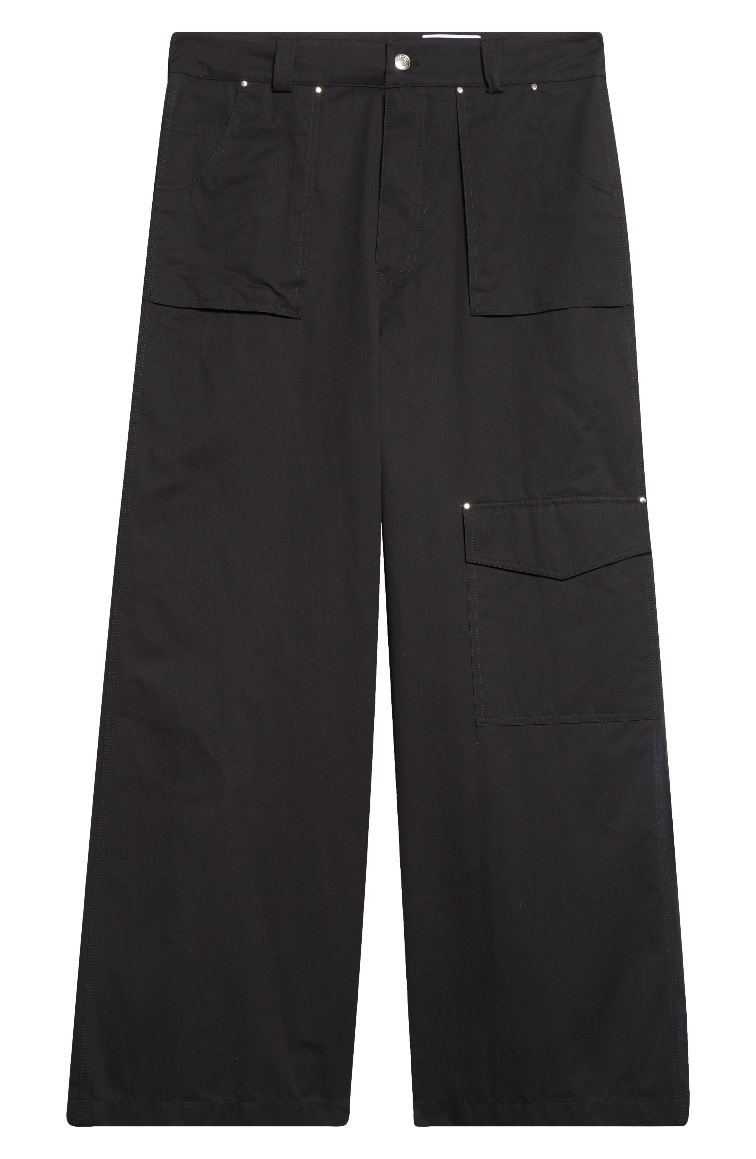 McQueen Workwear Cargo Trousers in Black at Nordstrom - 6