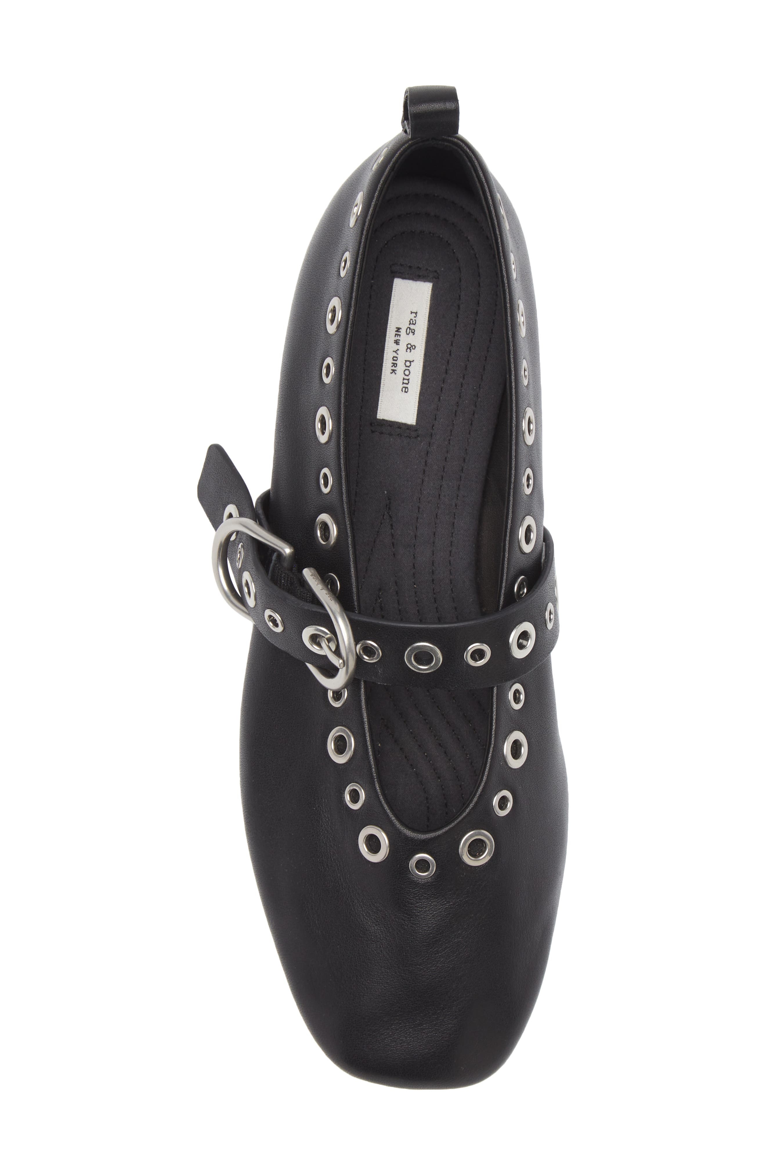 rag & bone Spire Mary Jane Flat in Black at Nordstrom - 5