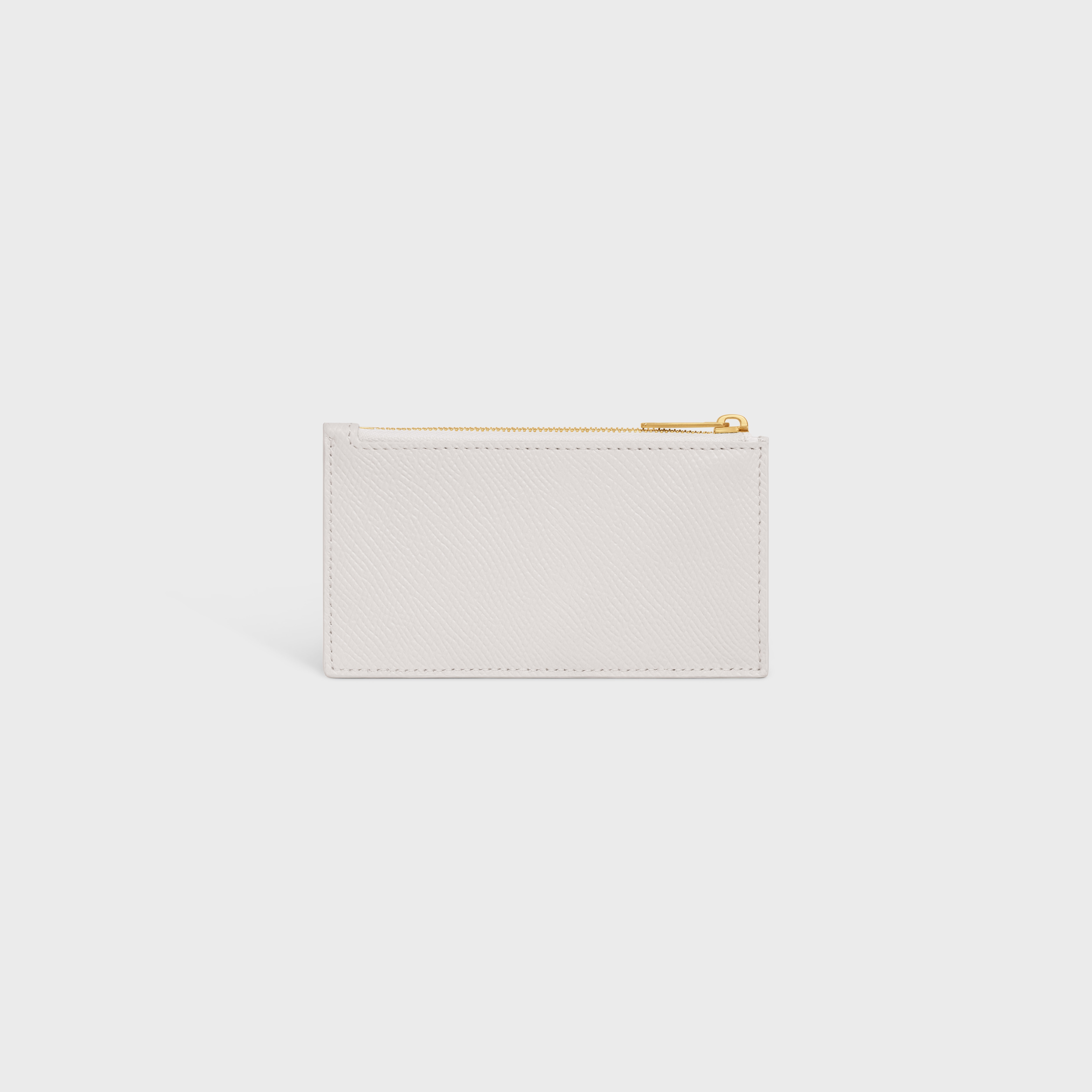 ZIPPED COMPACT CARD HOLDER ESSENTIALS in Grained Calfskin - 3