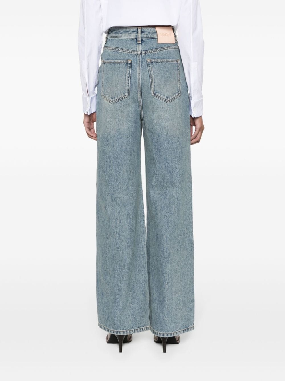 High waisted denim jeans - 2