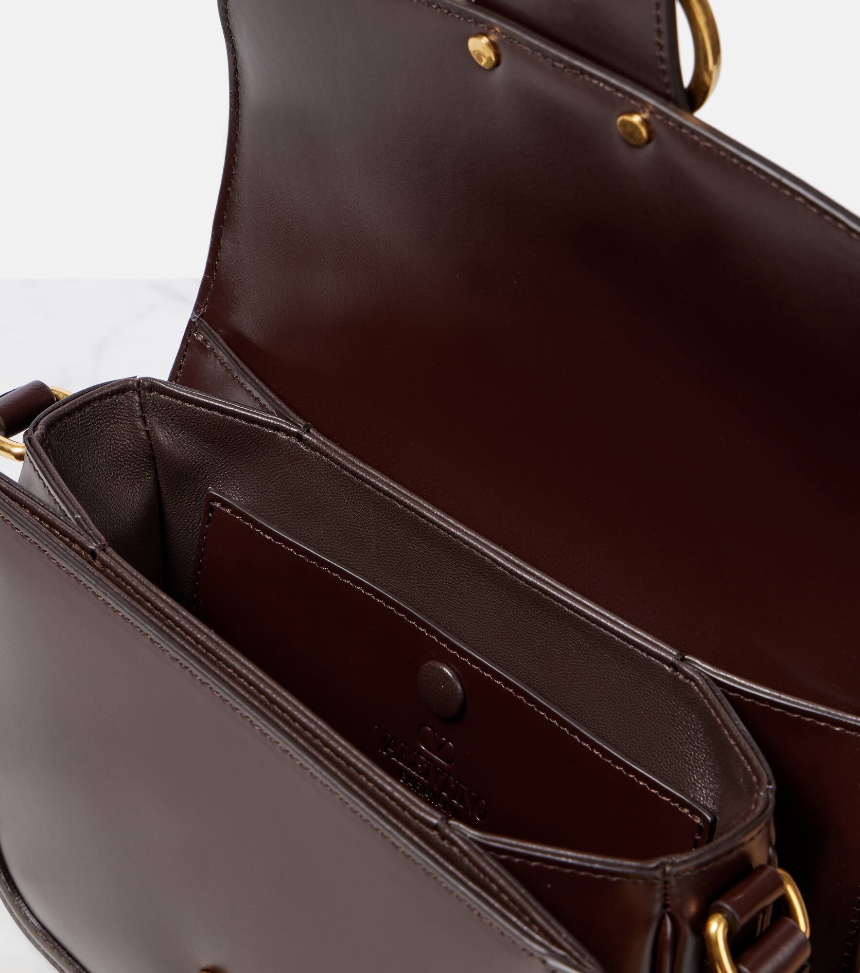 9TO5 VLogo leather shoulder bag - 3