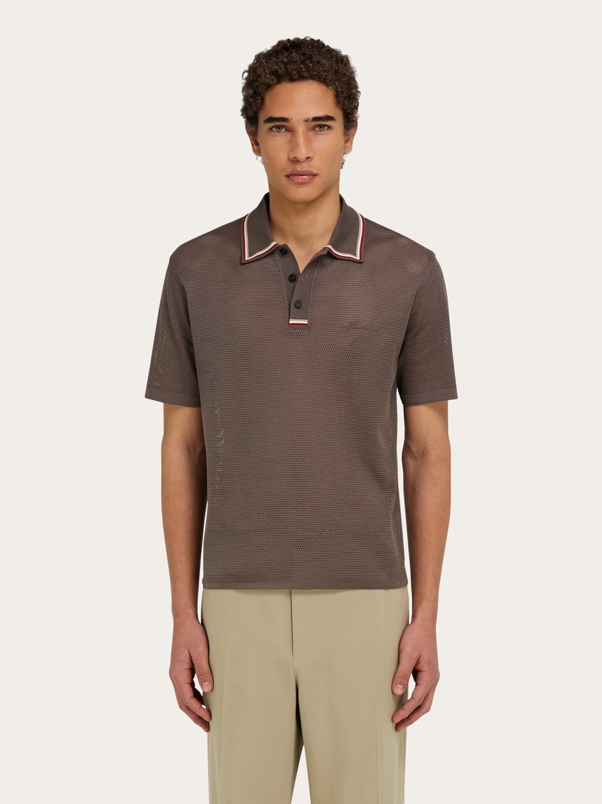 Polo with embroidered signature - 2
