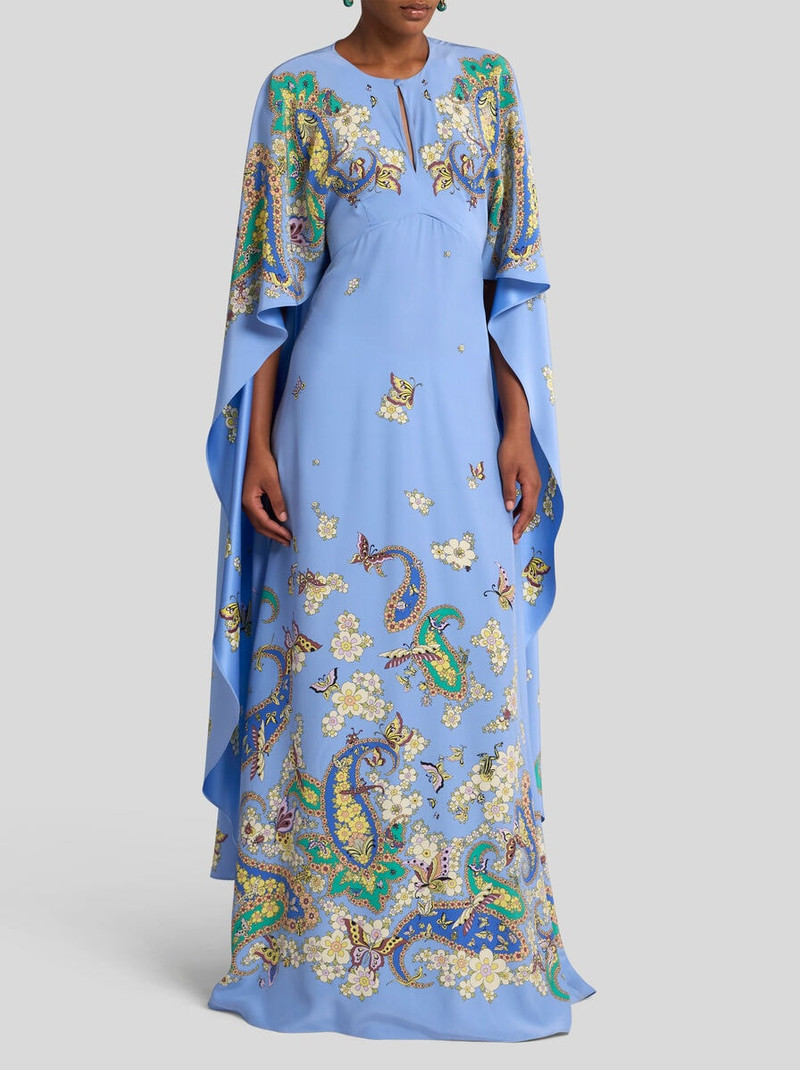 Etro SILK DRESS WITH CAPE outlook