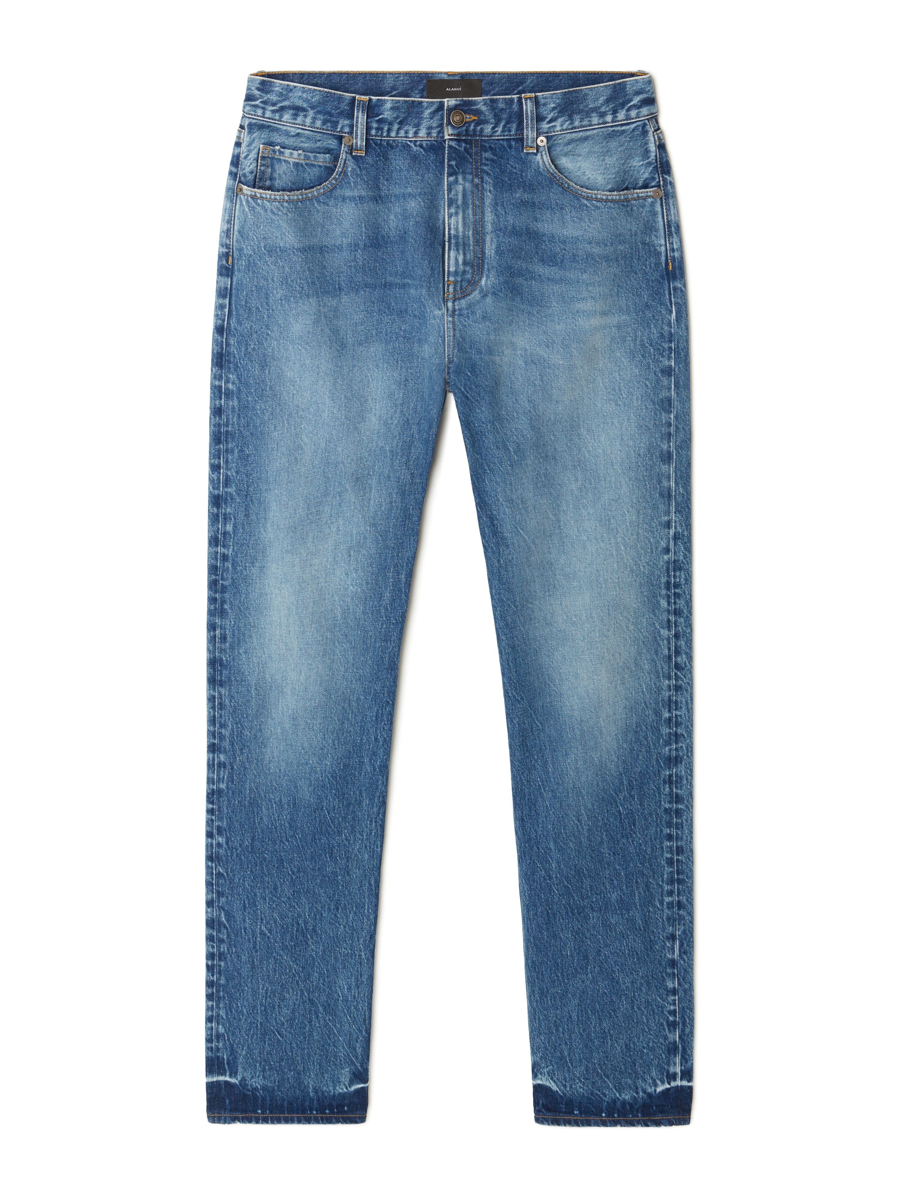 Medium Wash Denim Pants - 2