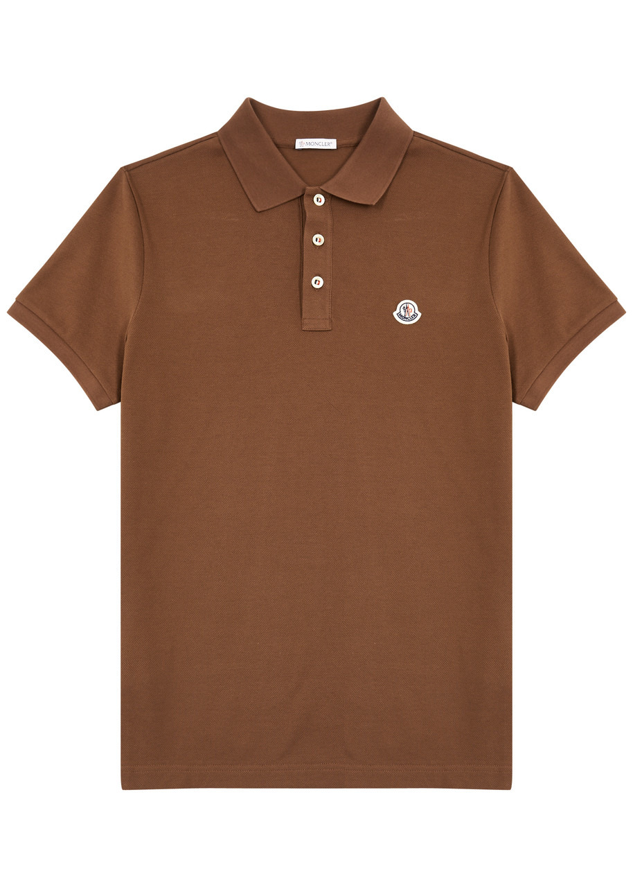 Logo piqué cotton polo shirt - 1