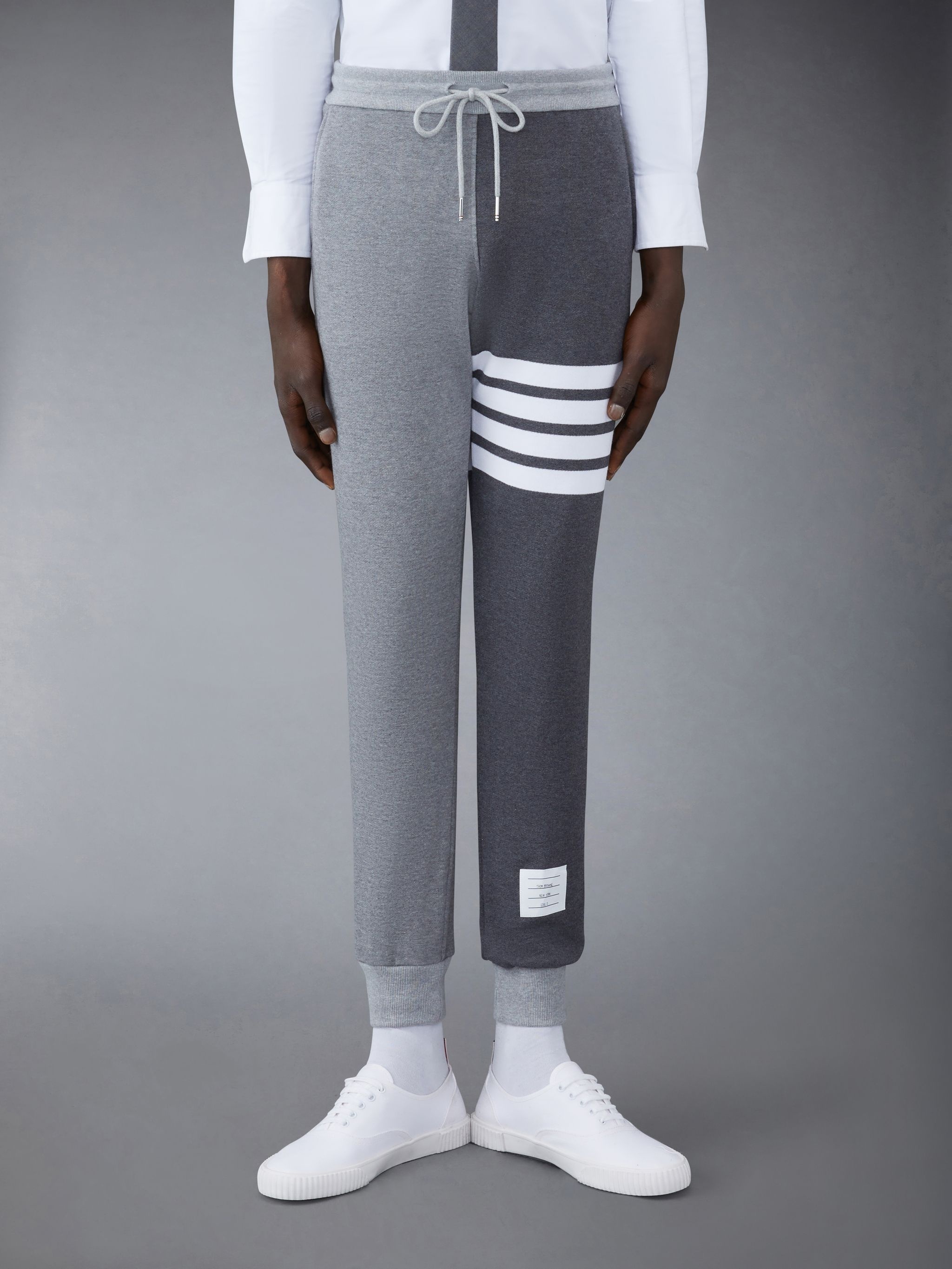 fun-mix classic loopback 4-Bar track pants - 1