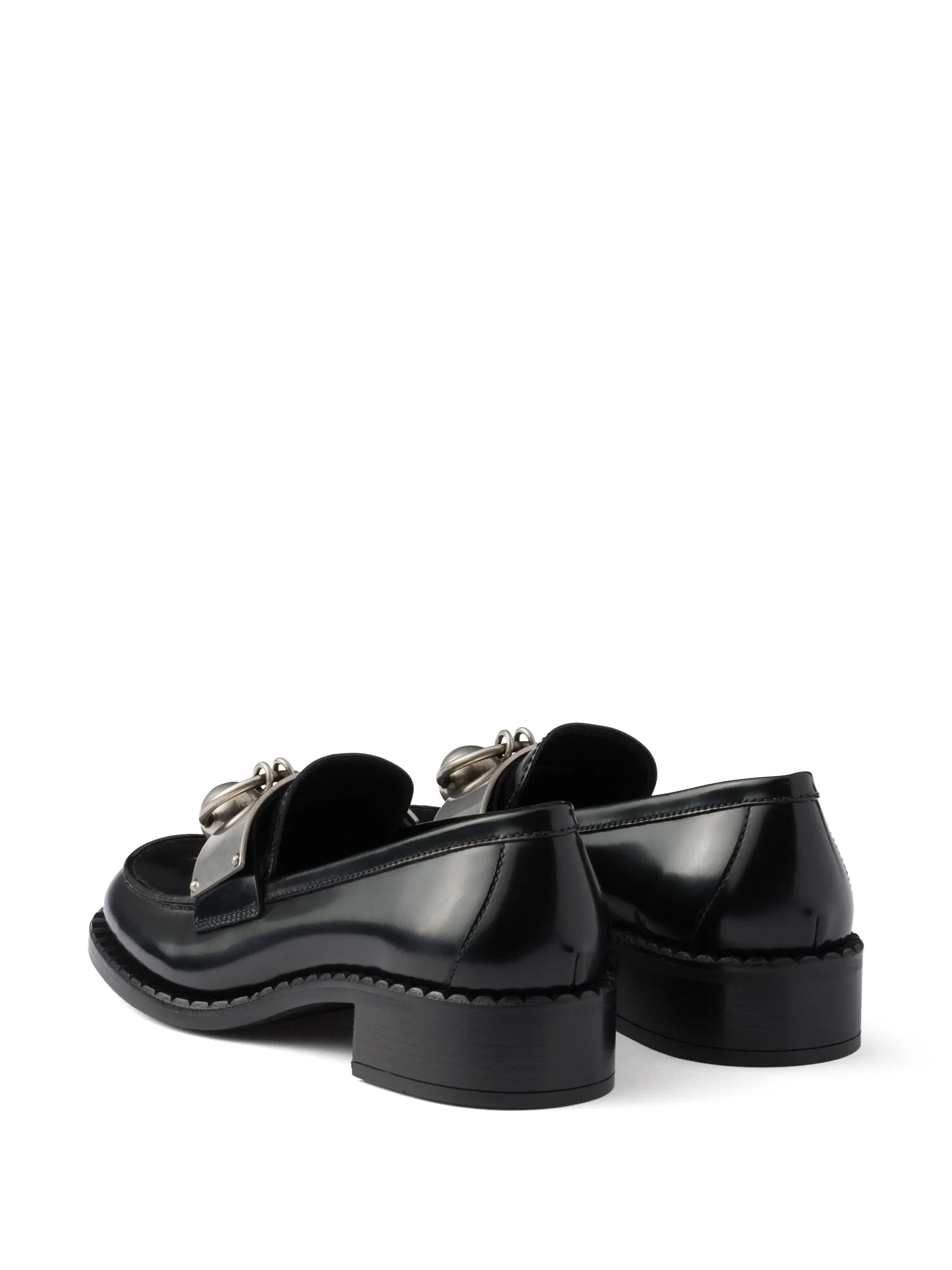 Brushed Leather Loafers - 6
