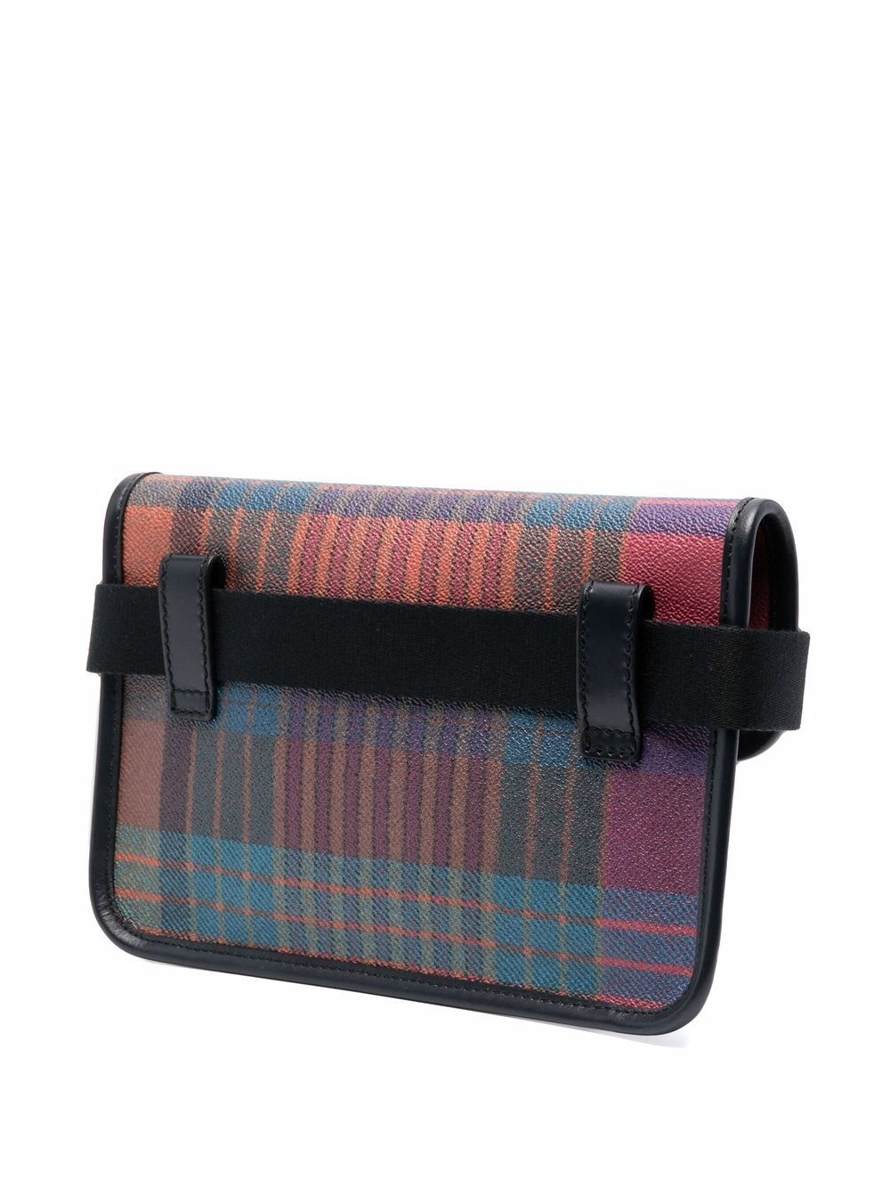 tartan-check shoulder bag - 3