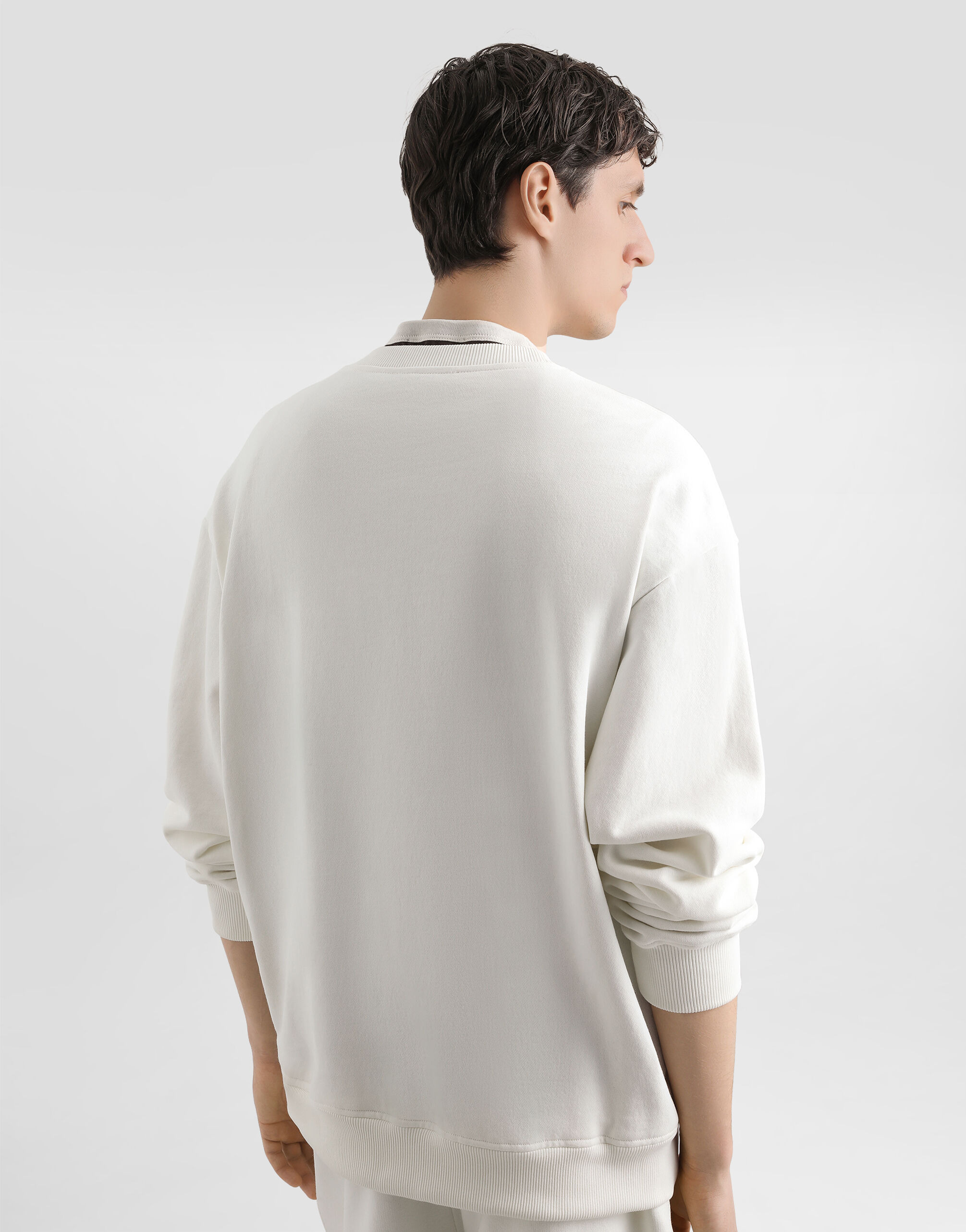 Sweatshirt with print and embroidery - 5