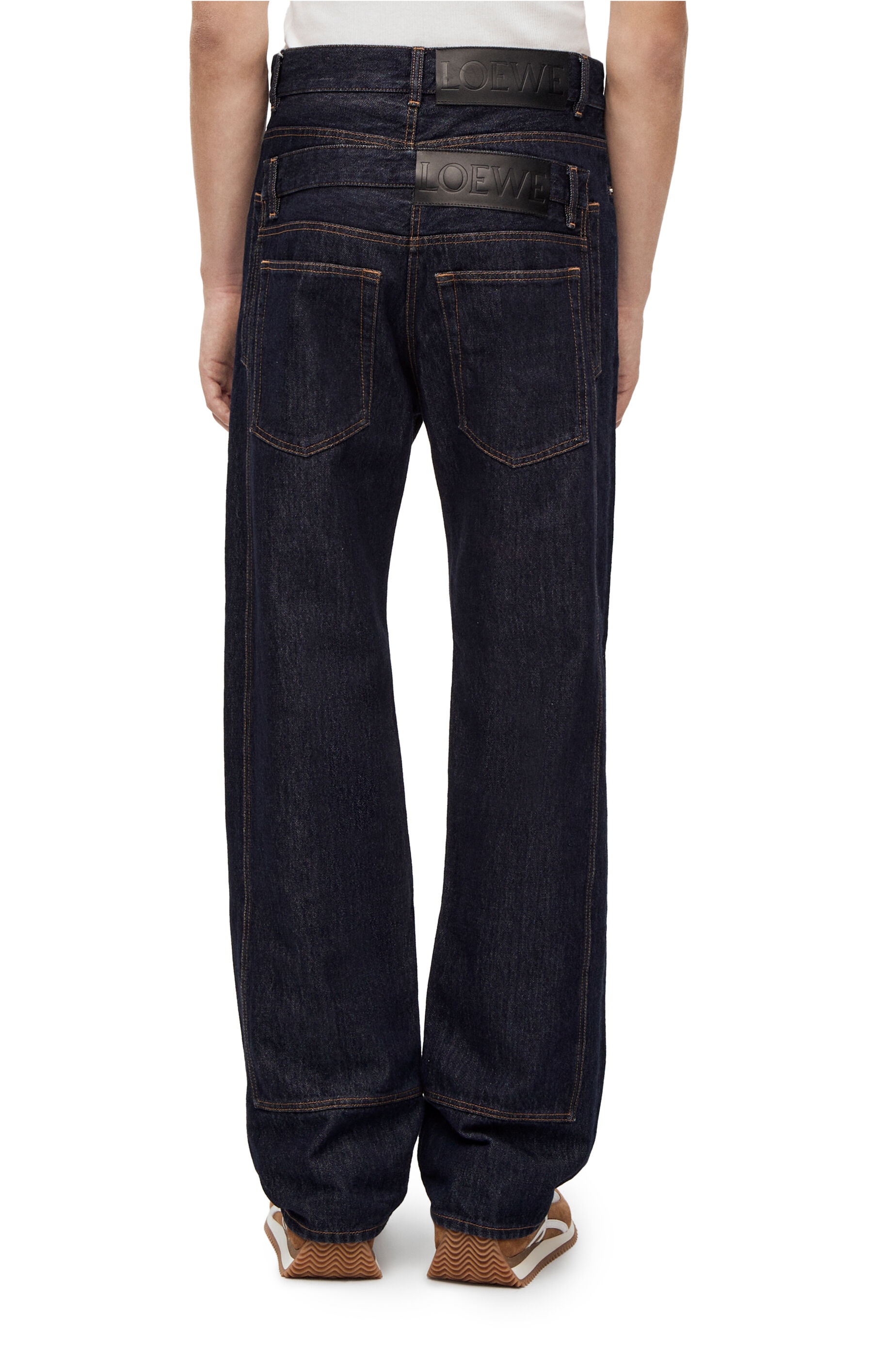 Trompe l'oeil jeans in denim - 4