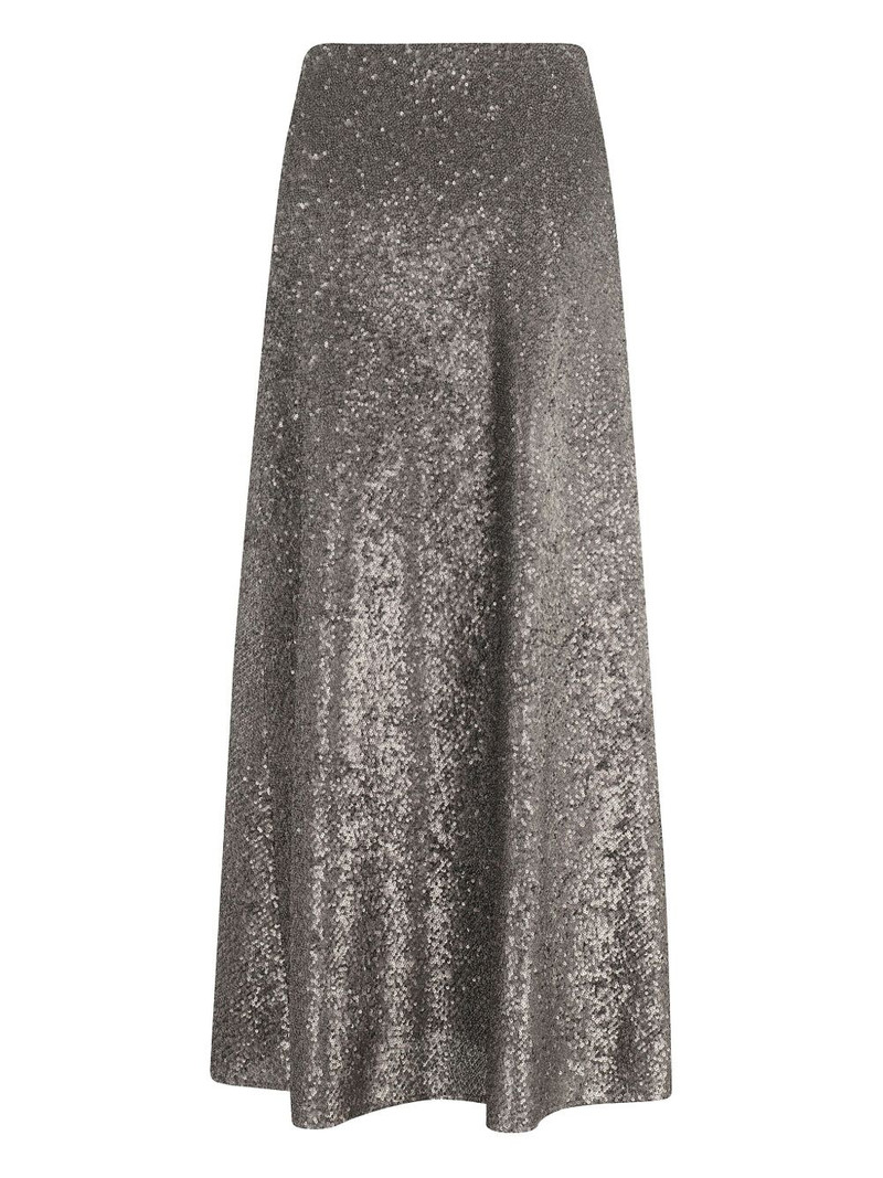 sequinned A-line midi skirt 1