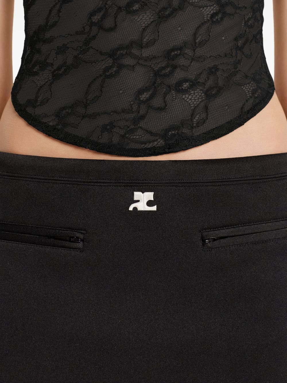 tailored high-waisted skirt - 4