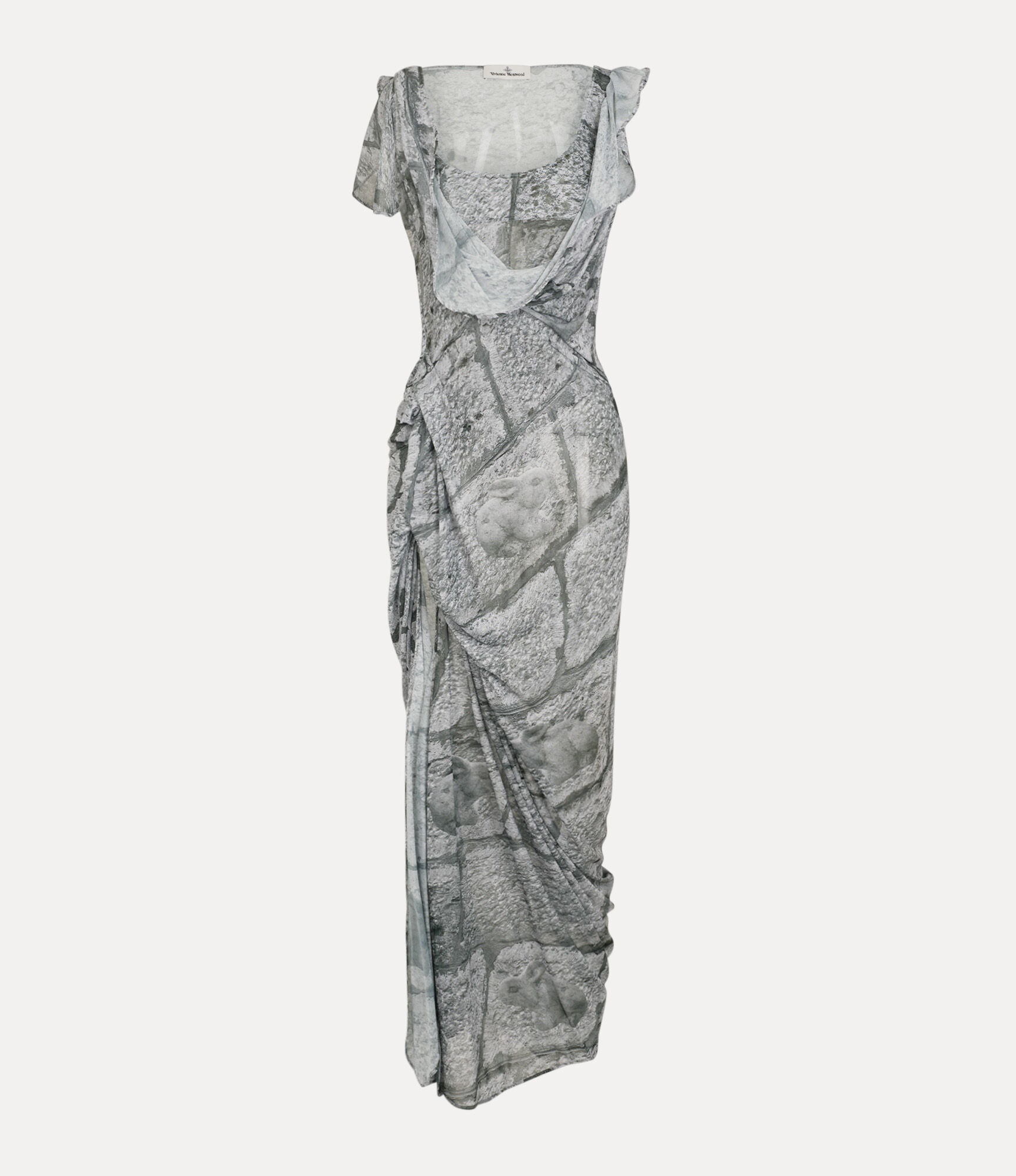 SS LONG GRAFFITI DRESS - 1