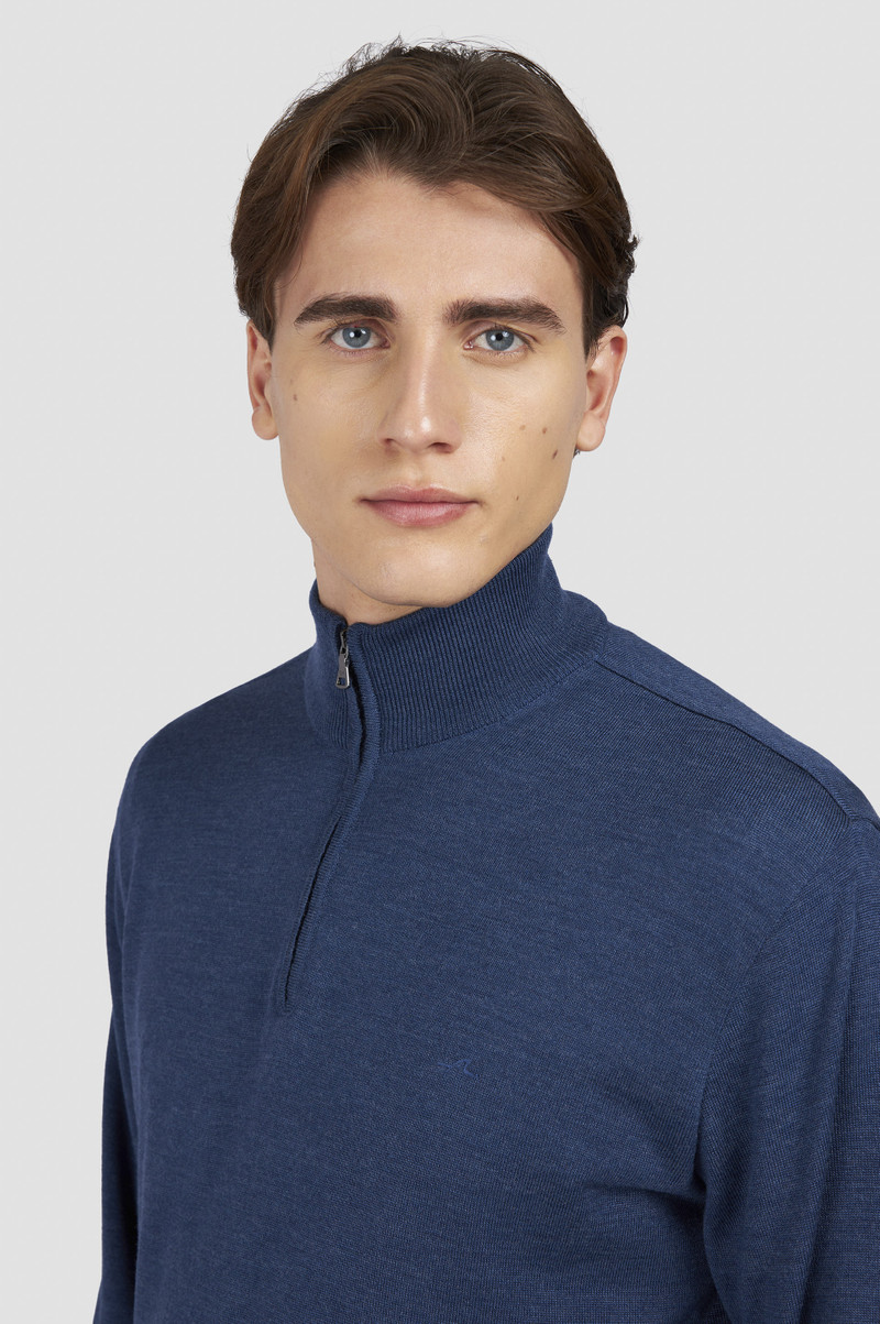 X-SOFT WOOL HALF ZIP SWEATER 4