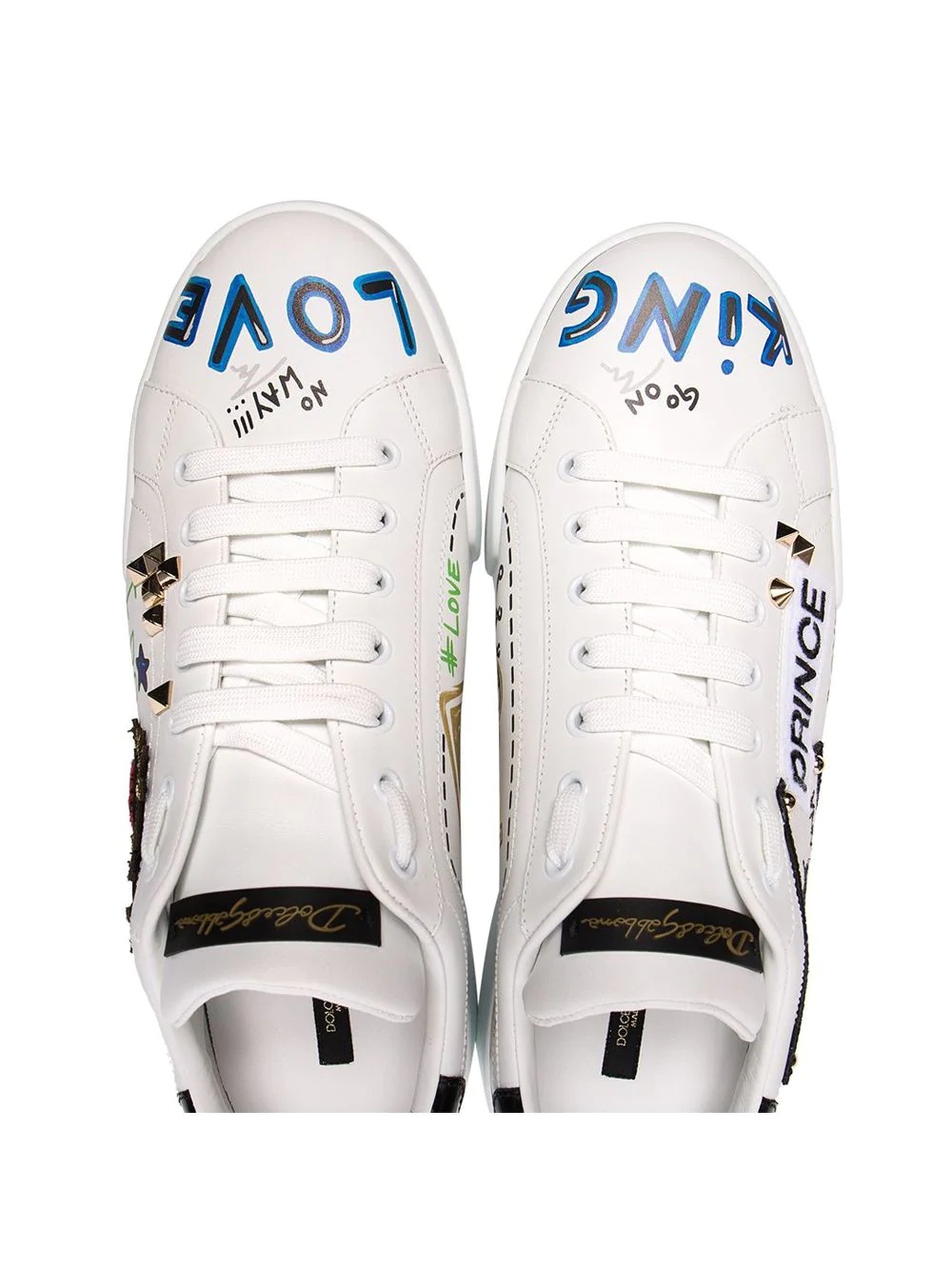 Prince graffiti print sneakers - 4