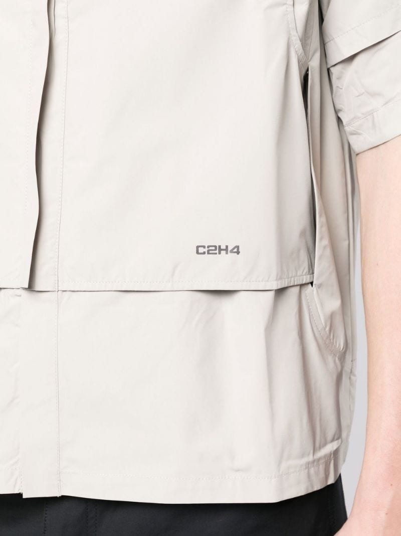 Intervein layered short-sleeved shirt - 5