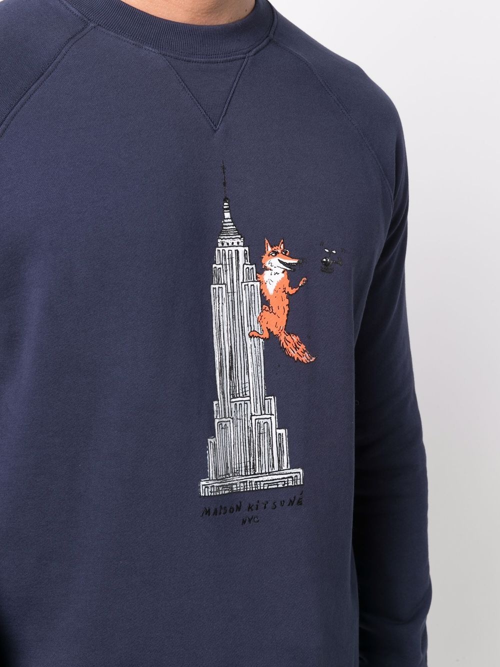 skyscraper-print jumper - 5