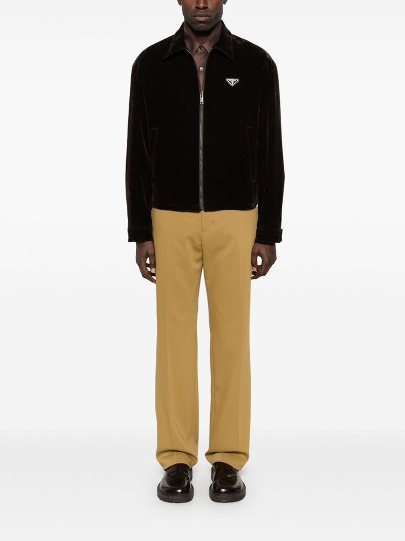 Prada velvet shirt jacket outlook