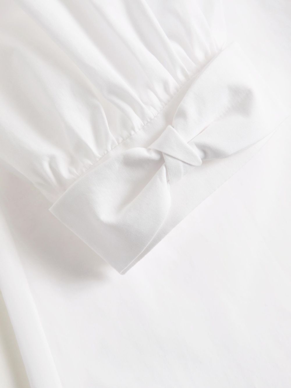puffed sleeve button-up shirt - 6