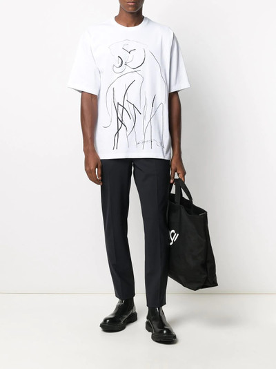 KENZO drawing-tiger cotton T-shirt outlook