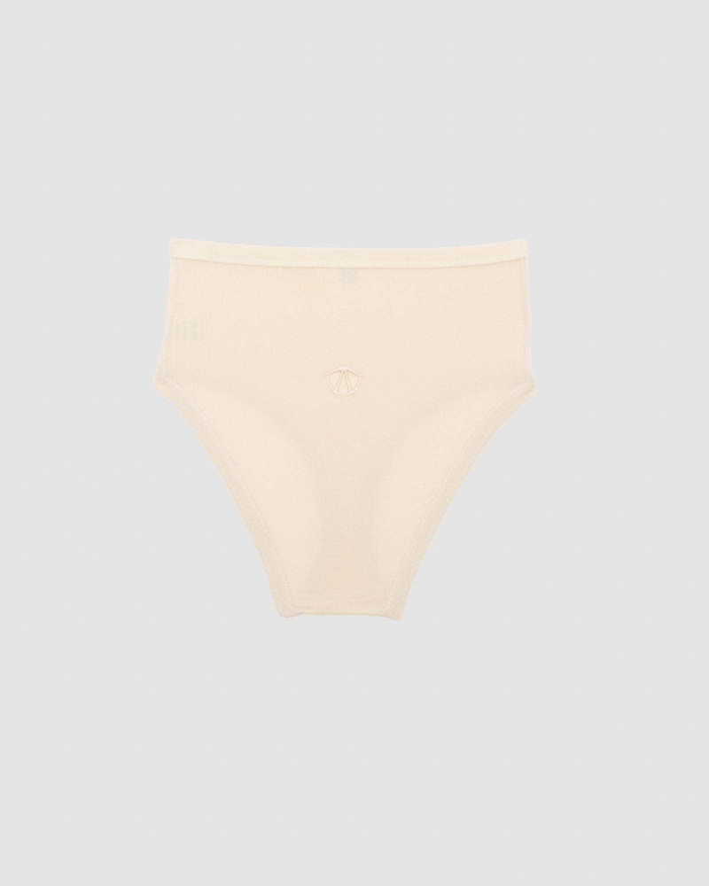 Cord Highwaist Pants - Fine Organic Cotton Rib 5