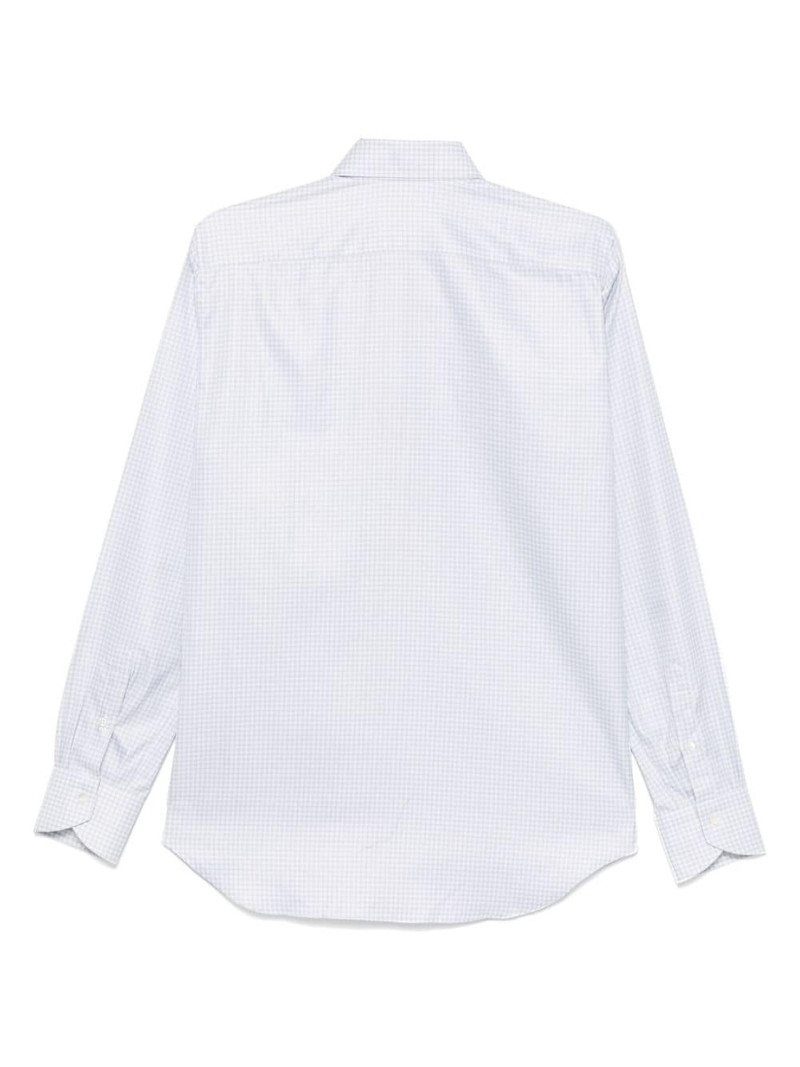 Canali geometric-print shirt outlook