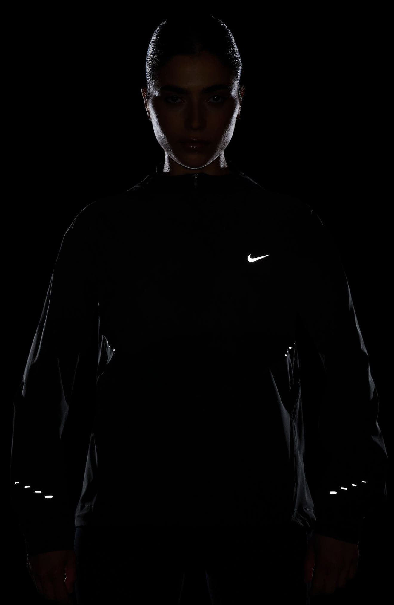 Nike Swift Repel Packable Running Jacket in 010 010 Black/reflective Silv at Nordstrom - 4