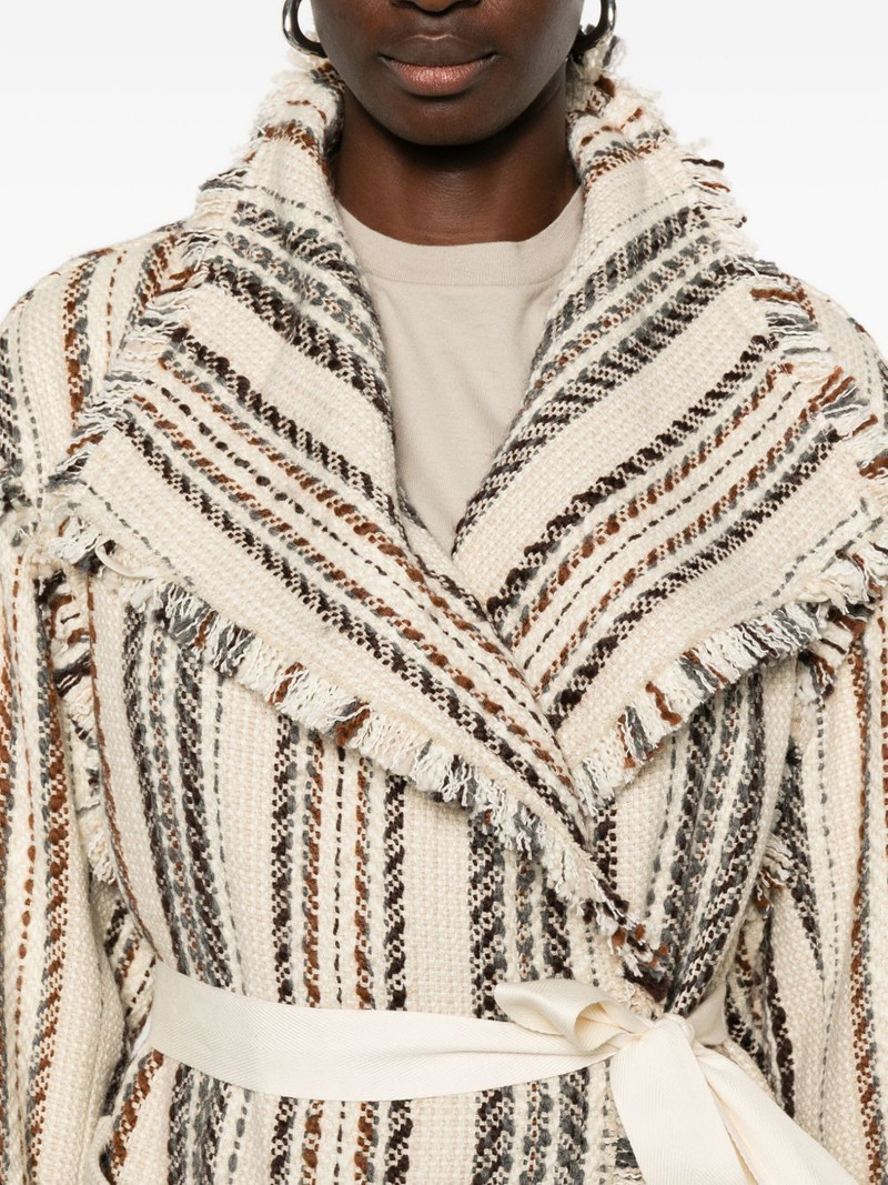 Illisa 스트립 fringed 재킷 5