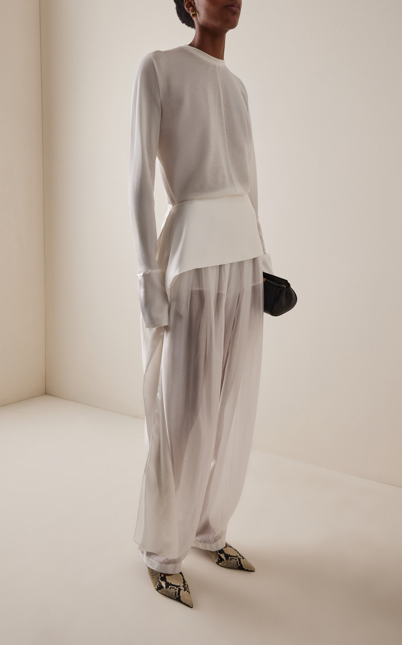DARKPARK Simona Voile Balloon Pants white outlook