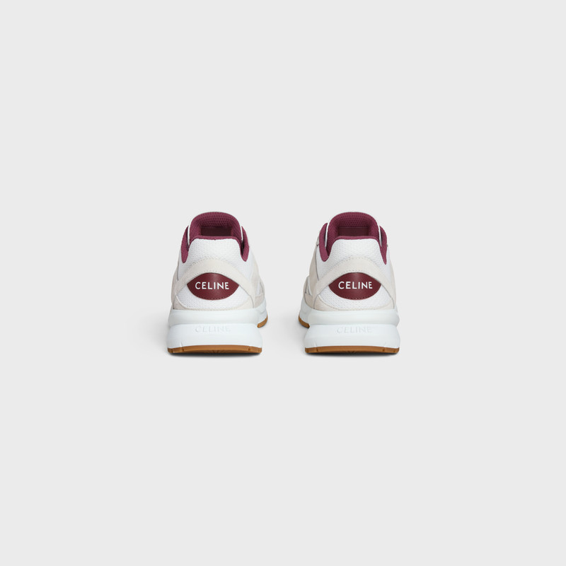 CELINE CELINE RUNNER CR-03 LOW LACE-UP SNEAKER in MESH, SUEDE CALFSKIN AND PERFORATED CALFSKIN outlook