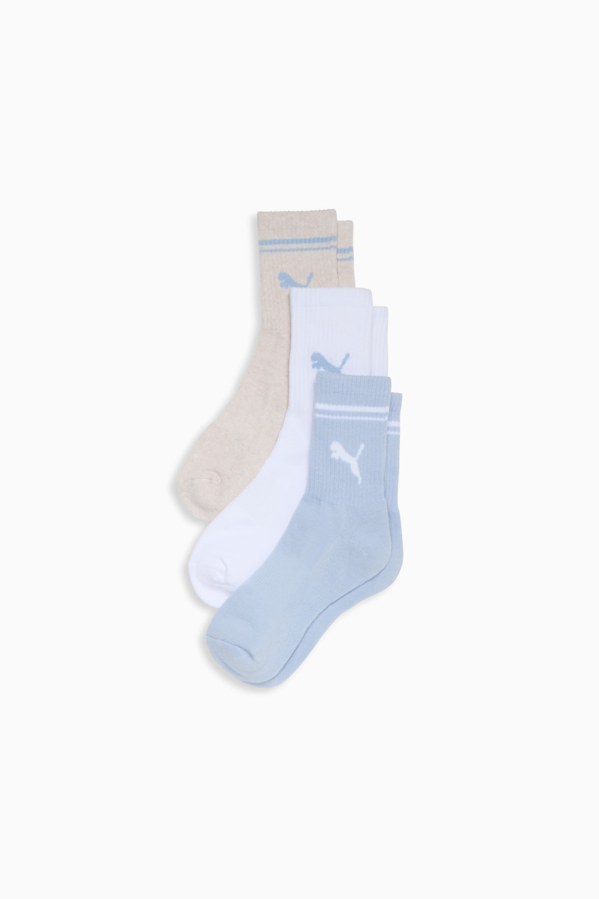 Women's Half-Terry Crew Socks (3 Pairs) - 1