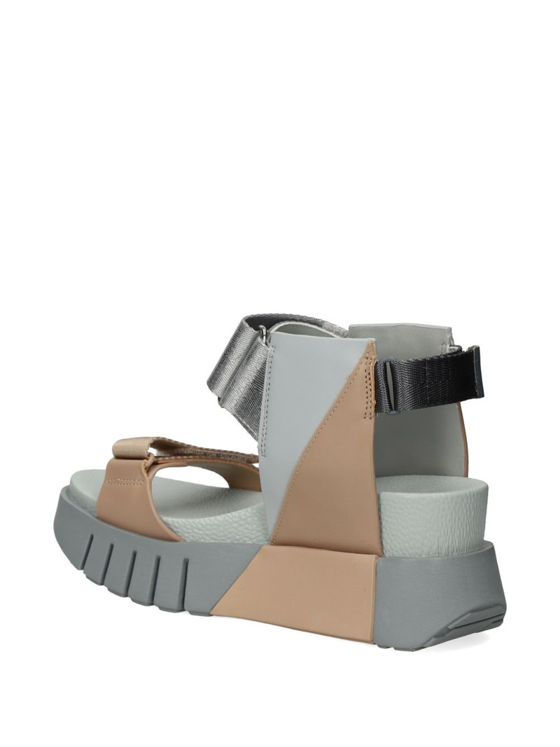 Delta Run panelled metallic sandals 3