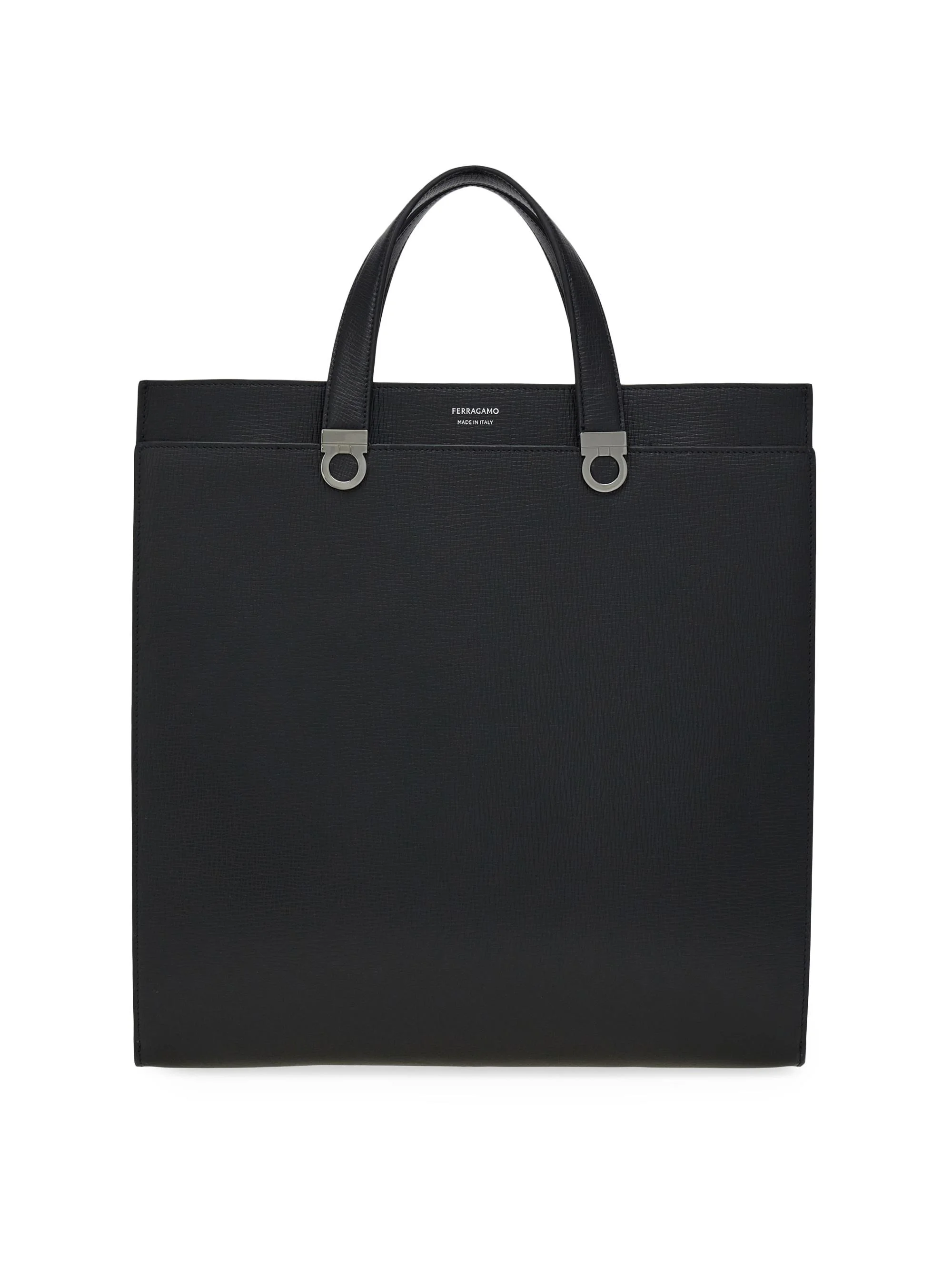 Men's Trading Hammered Leather Tote - Nero - 1