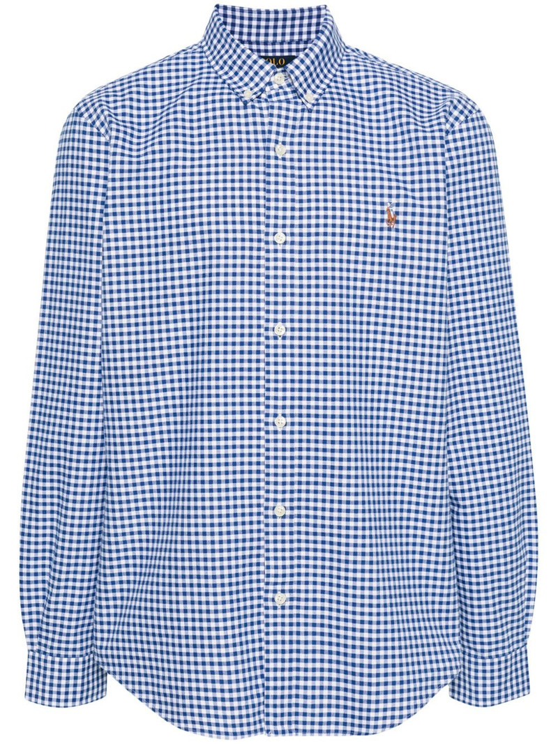 Polo-Pony-embroidery checked shirt 1
