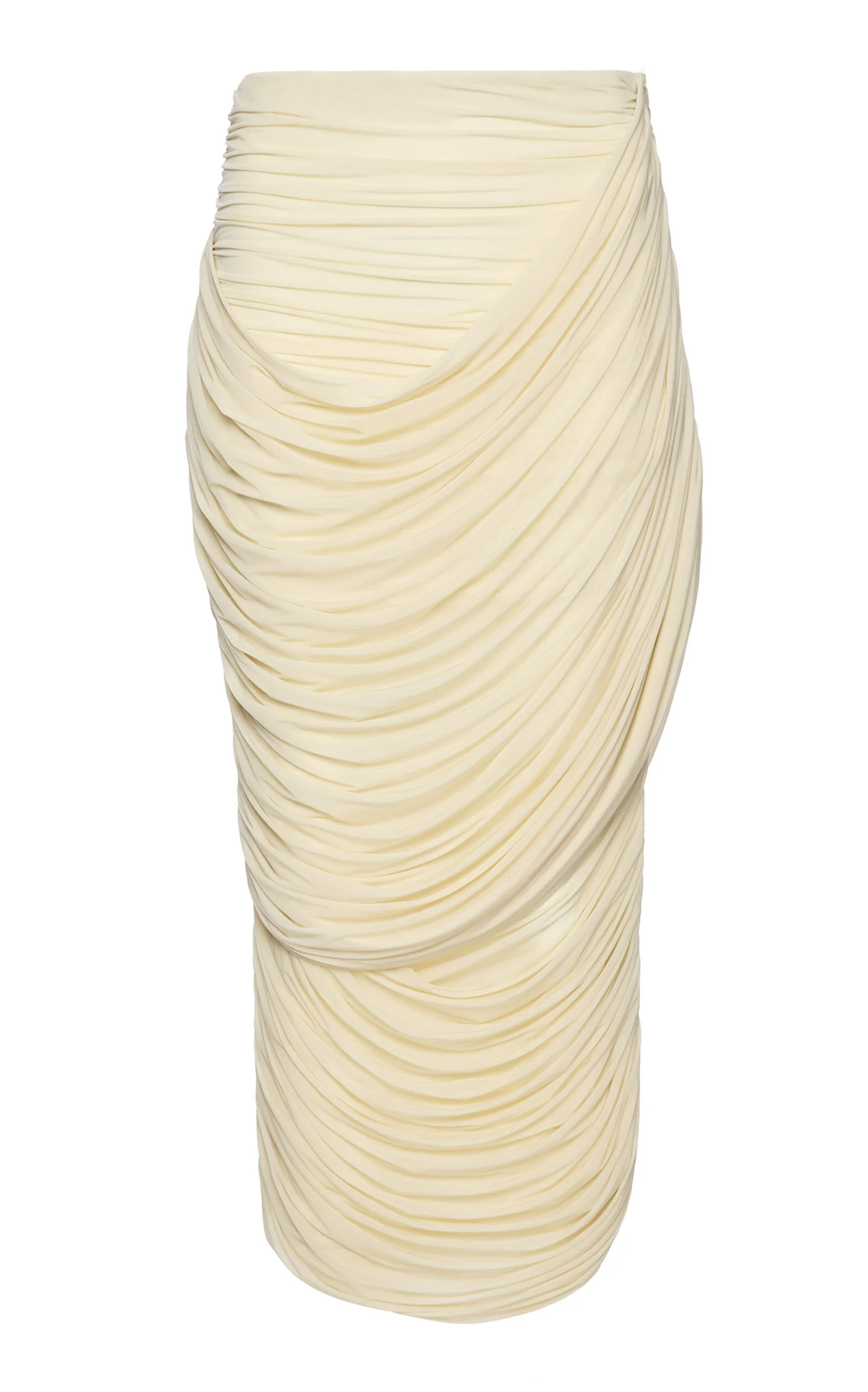 Draped Maxi Skirt ivory - 1