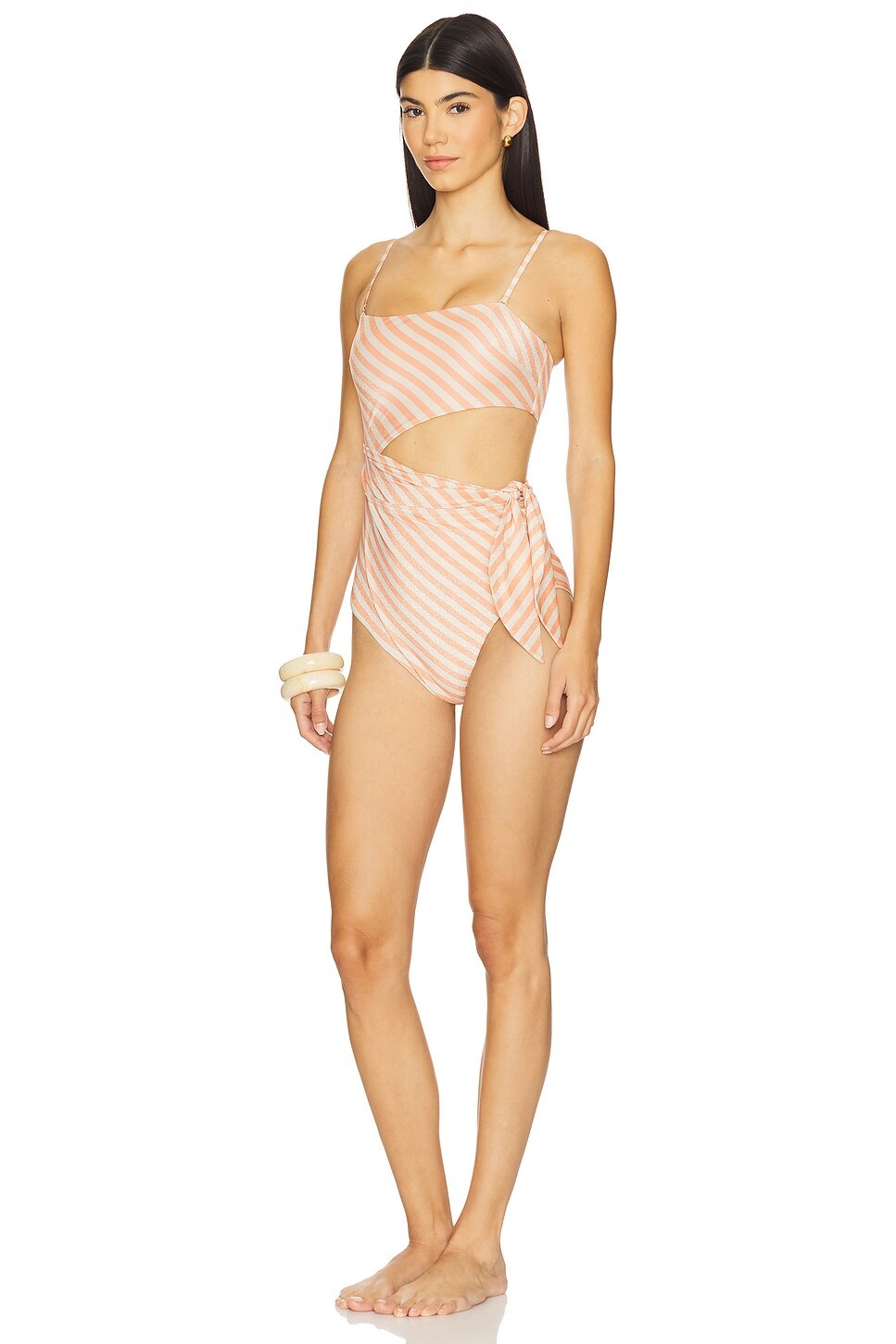 Cascadian Scarf Tie One Piece Swimsuit - 4