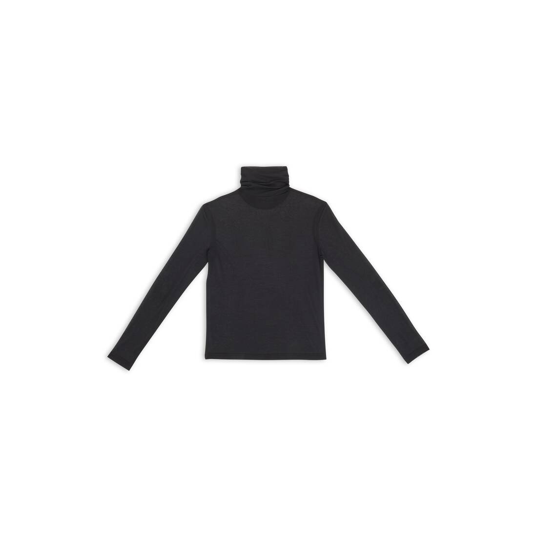 Women's 3b Sports Icon Shrunk Long Sleeve Turtleneck in Black - 6
