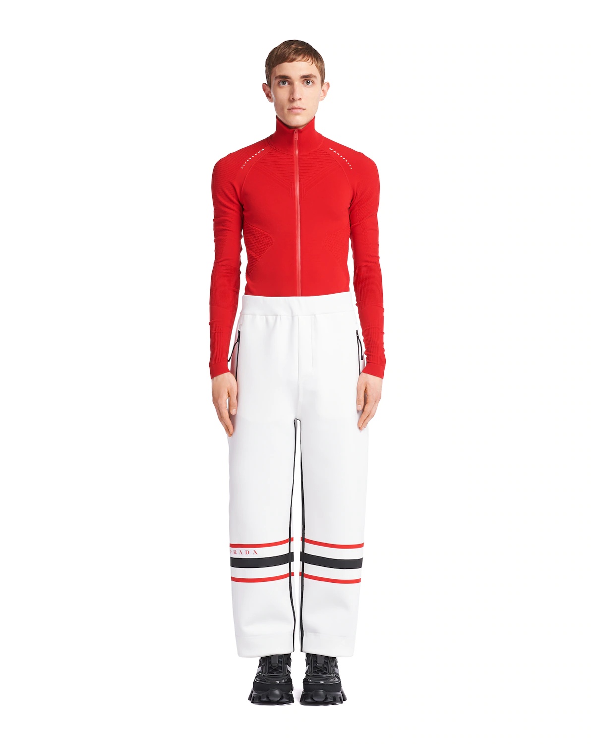 Printed technical fabric pants - 2
